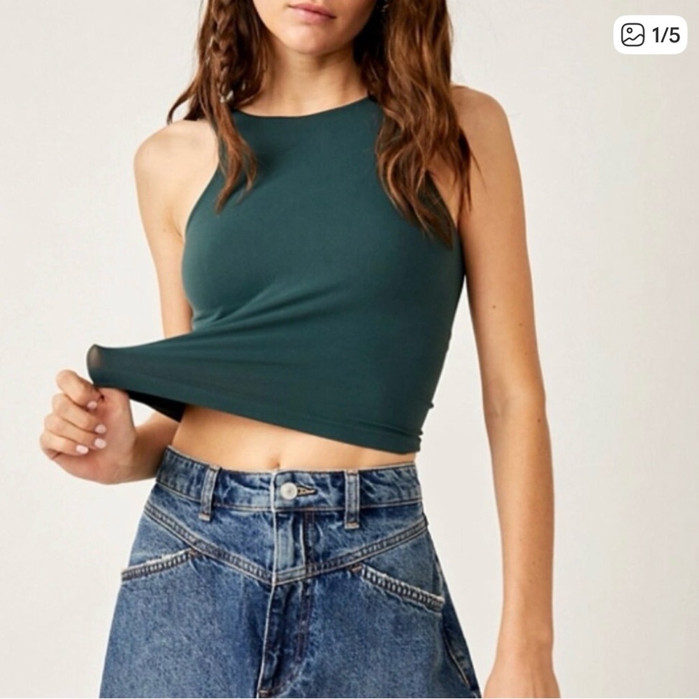 Free People Clean Lines Muscle Cami NWOT M/L